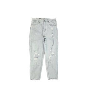 Wild Fable Highest Rise Mom Jean Distressed Women's size 10 Blue Denim Jeans